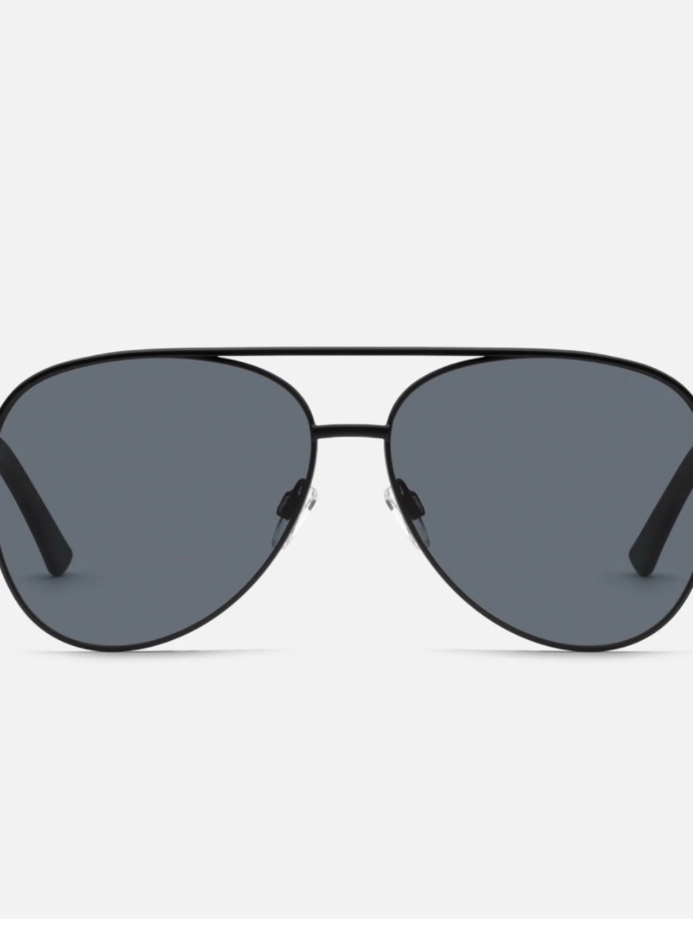Quay Australia Vivienne Aviator Sunglasses — Black